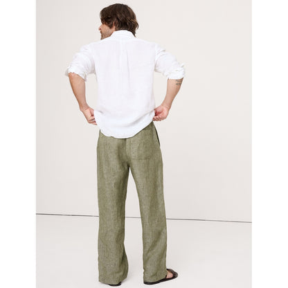 Men's Relaxed Linen Pull-On Beach Pant