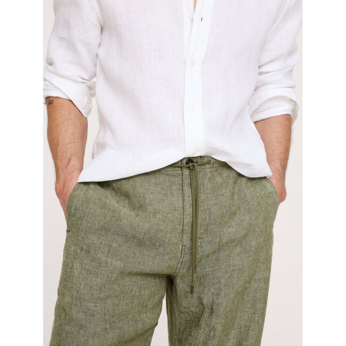 Men's Relaxed Linen Pull-On Beach Pant