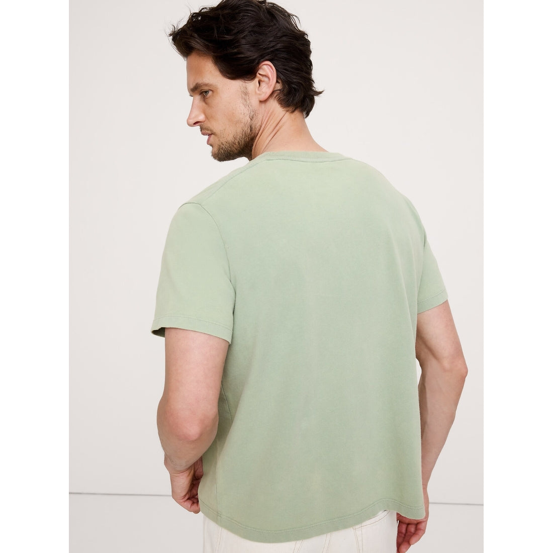 Men's Sueded Cotton Crew-Neck T-Shirt