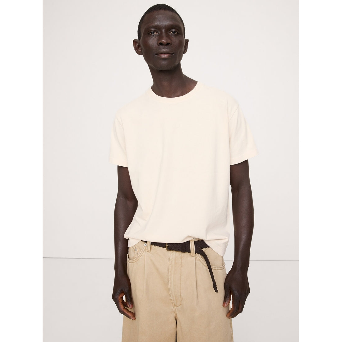 Men's Sueded Cotton Crew-Neck T-Shirt