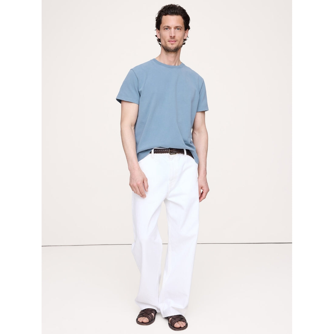 Men's Sueded Cotton Crew-Neck T-Shirt