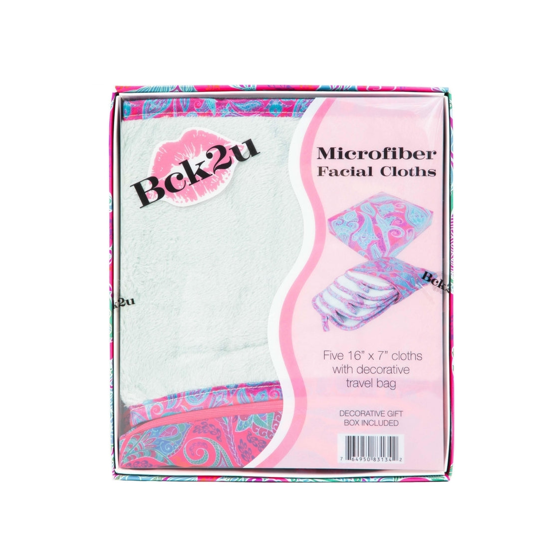 Decorative Microfiber Makeup Remover Cloths (Pack of 5