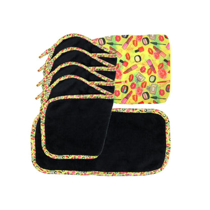 Decorative Microfiber Makeup Remover Cloths (Pack of 5