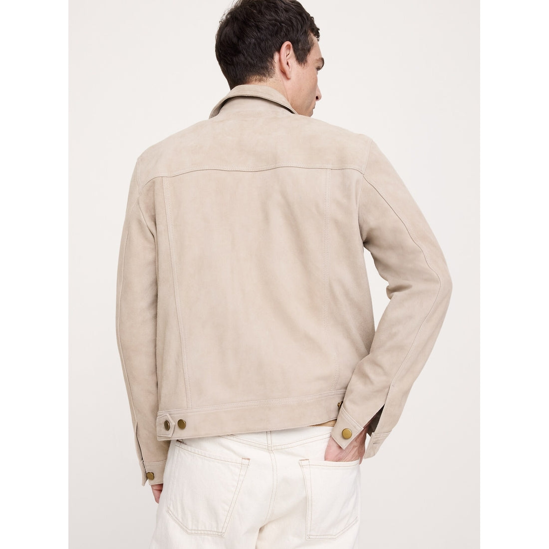 Men's Suede Trucker Jacket
