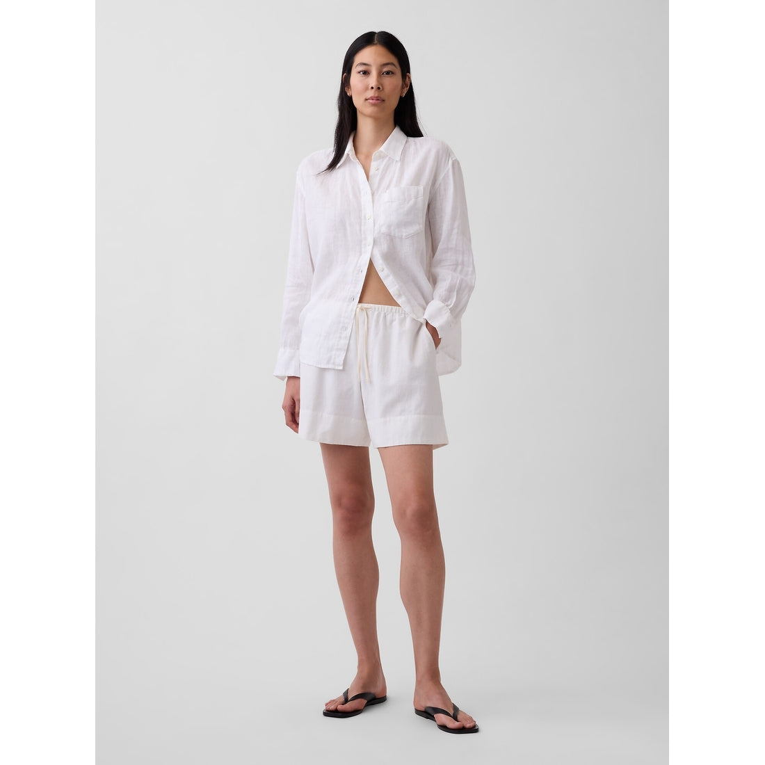 Women's 6" Linen-Blend Easy Shorts