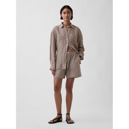 Women's 6" Linen-Blend Easy Shorts