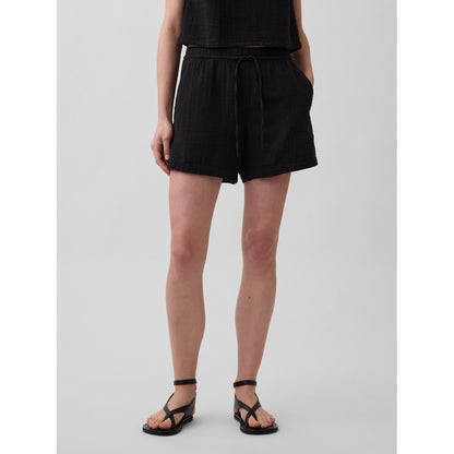 Women's 4" Cotton Gauze Denim Easy Shorts