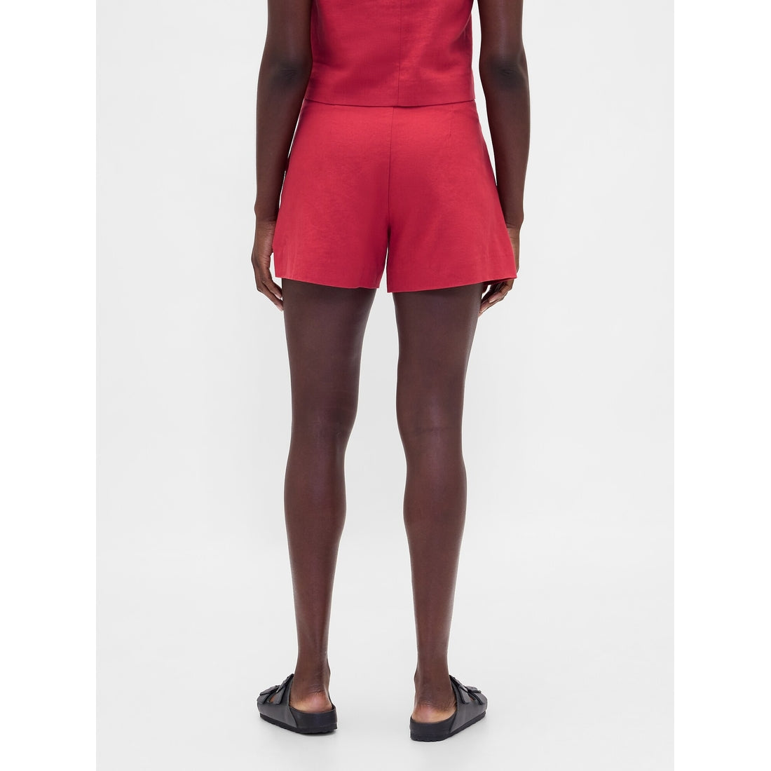 Women's 4" Mid Rise Linen-Blend Shorts