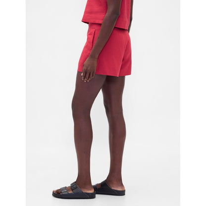 Women's 4" Mid Rise Linen-Blend Shorts