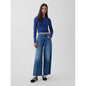 Women's High Rise Stride Wide-Leg Ankle Jeans