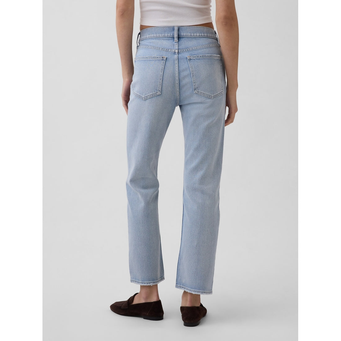 Women's High Rise '90S Slim Straight Crop Jeans