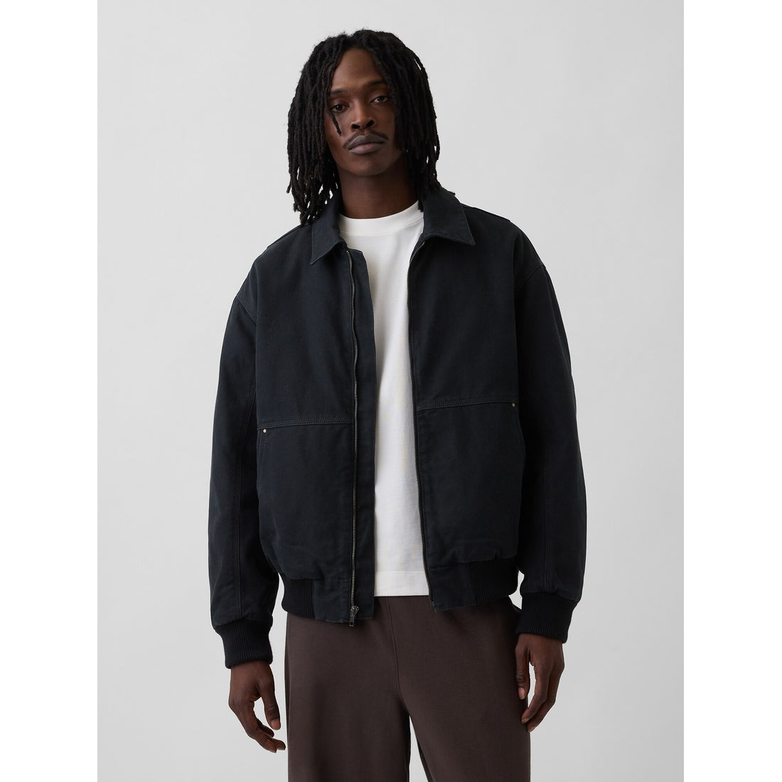 Men's Canvas Bomber Jacket
