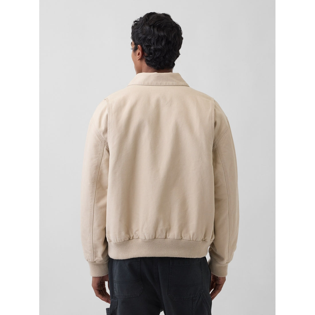 Men's Canvas Bomber Jacket