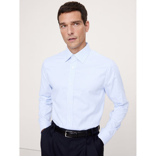 Men's Slim-Fit Wrinkle-Resistant Dress Shirt