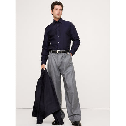 Men's Slim-Fit Wrinkle-Resistant Dress Shirt