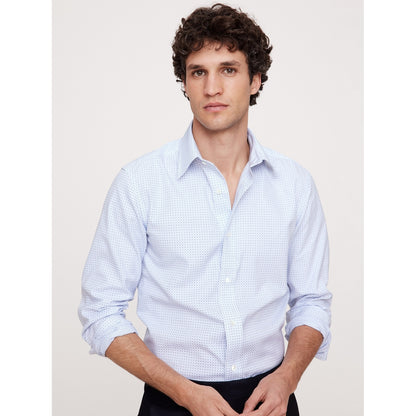 Men's Slim-Fit Wrinkle-Resistant Dress Shirt