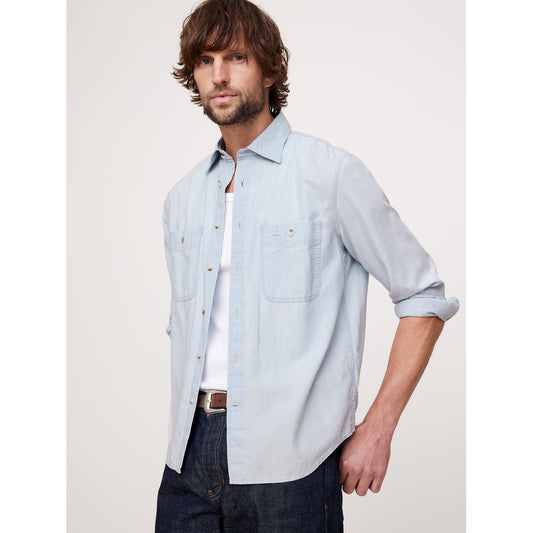 Men's Standard-Fit Chambray Shirt