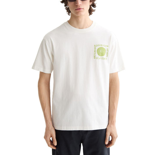 Scotch & Soda Men's Relaxed Fit Short Sleeve Crewneck Logo Graphic T-Shirt