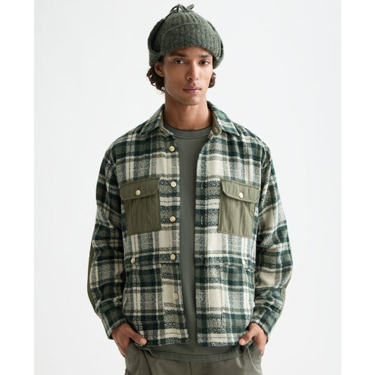 Scotch & Soda Men's Relaxed Fit Patchwork Shirt