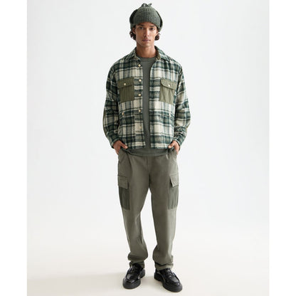 Scotch & Soda Men's Relaxed Fit Patchwork Shirt