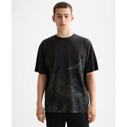 Scotch & Soda Men's Relaxed Fit Short Sleeve Mountain Graphic Crewneck T-Shirt