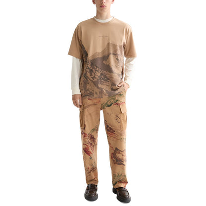 Scotch & Soda Men's Relaxed Fit Short Sleeve Mountain Graphic Crewneck T-Shirt