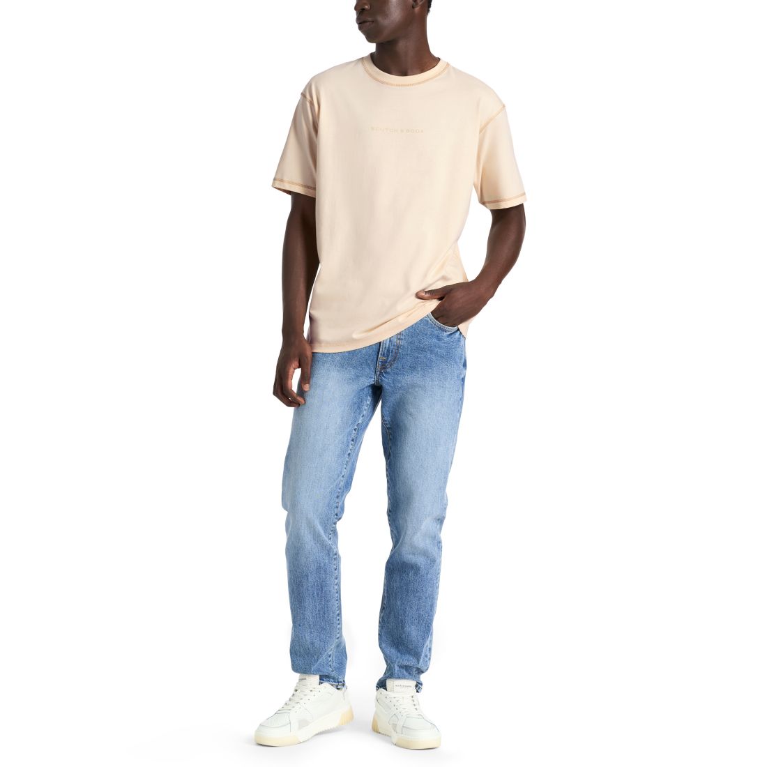 Scotch & Soda Men's Core Logo Front T-Shirt