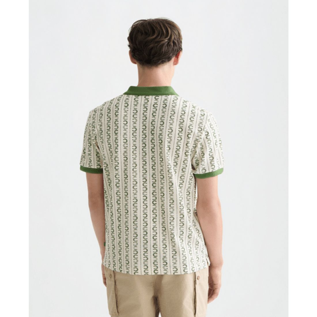 Scotch & Soda Men's Micro-Printed Regular-Fit Polo Shirt