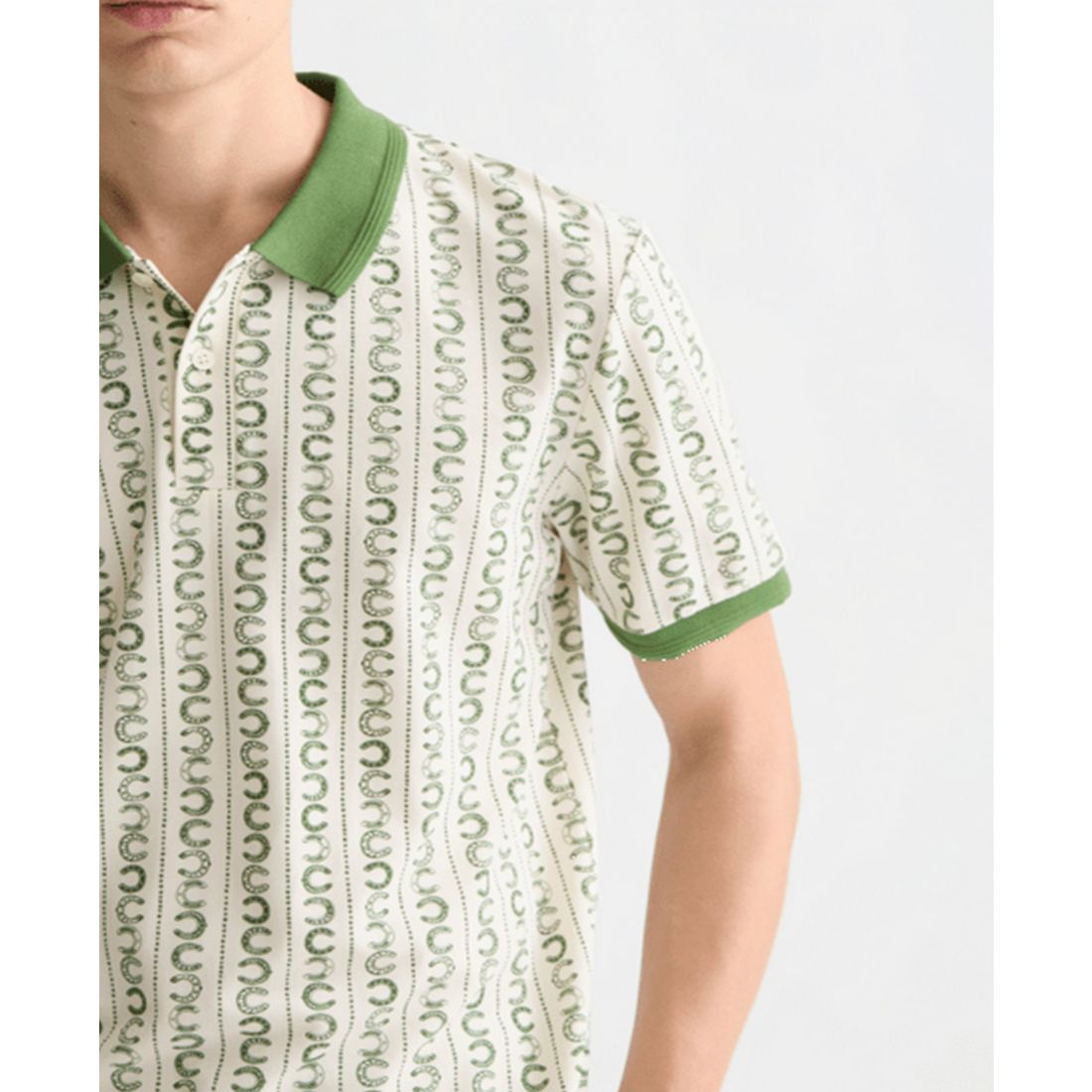 Scotch & Soda Men's Micro-Printed Regular-Fit Polo Shirt