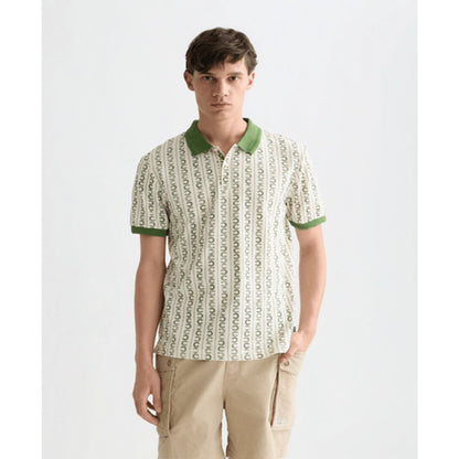 Scotch & Soda Men's Micro-Printed Regular-Fit Polo Shirt