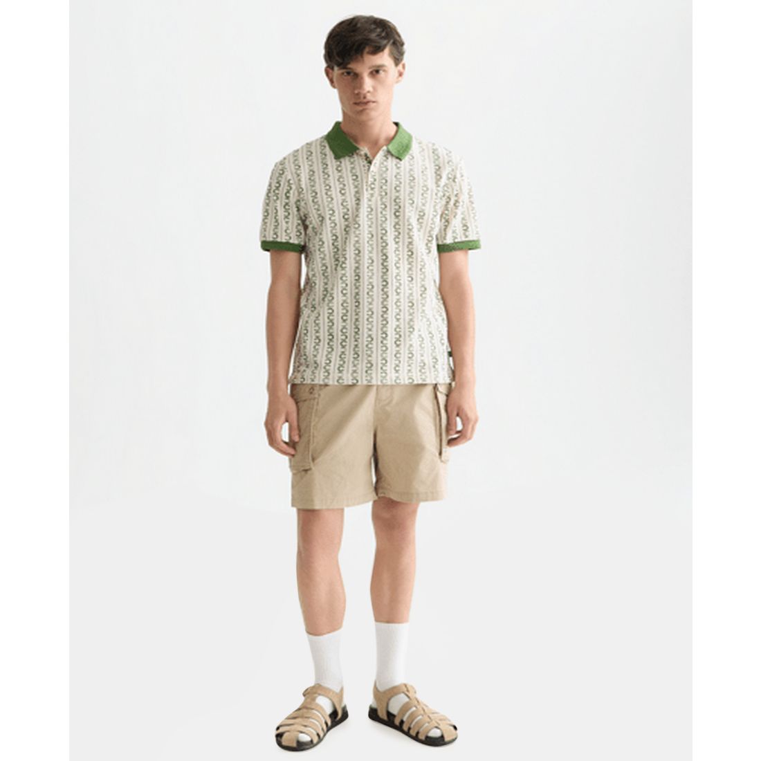 Scotch & Soda Men's Micro-Printed Regular-Fit Polo Shirt