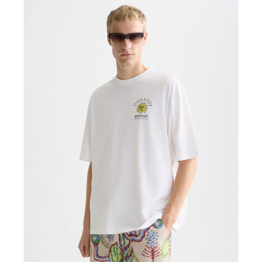 Scotch & Soda Men's Front and Back Artwork Loose-Fit T-Shirt