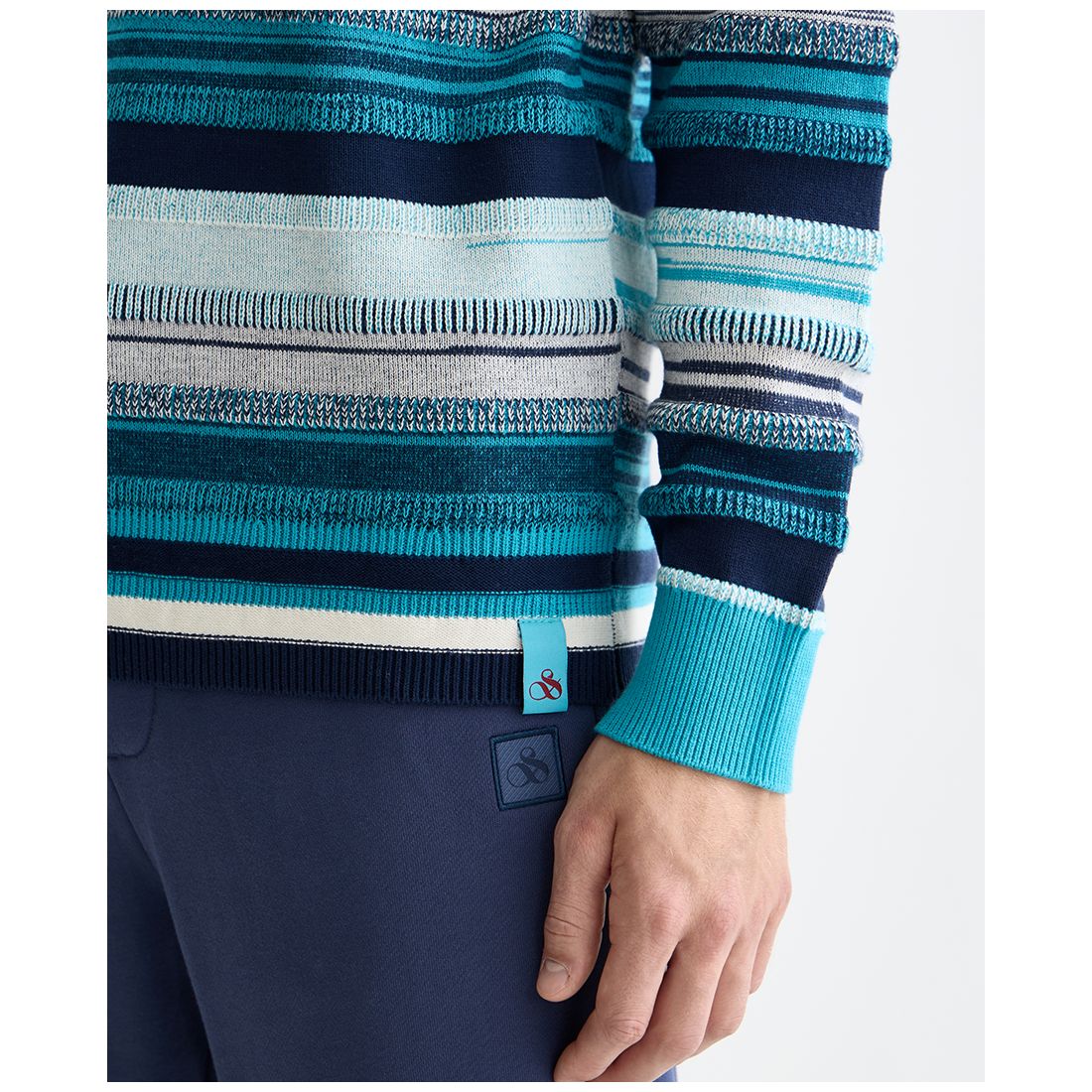 Scotch & Soda Men's Striped Regular-Fit Sweater