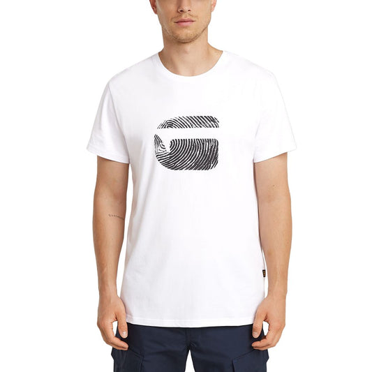 G-Star Raw Men's Short Sleeve Fingerprint Logo Graphic T-Shirt