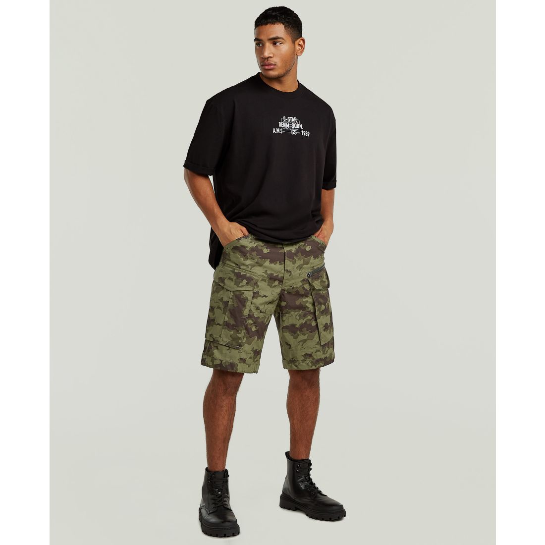 G-Star Raw Men's Rovic Printed Zip Shorts
