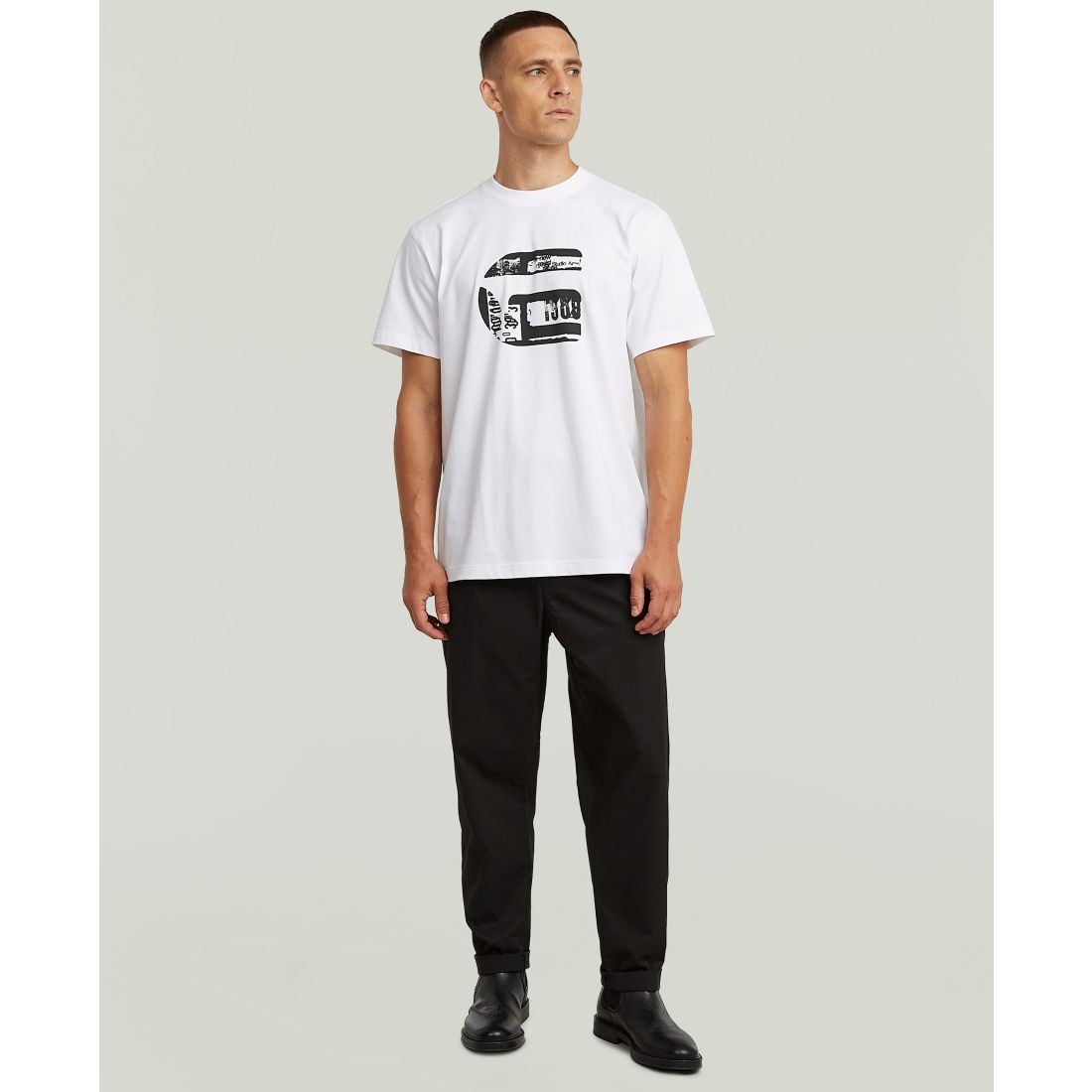 G-Star Raw Men's G Icon Graphic Crewneck T-Shirt