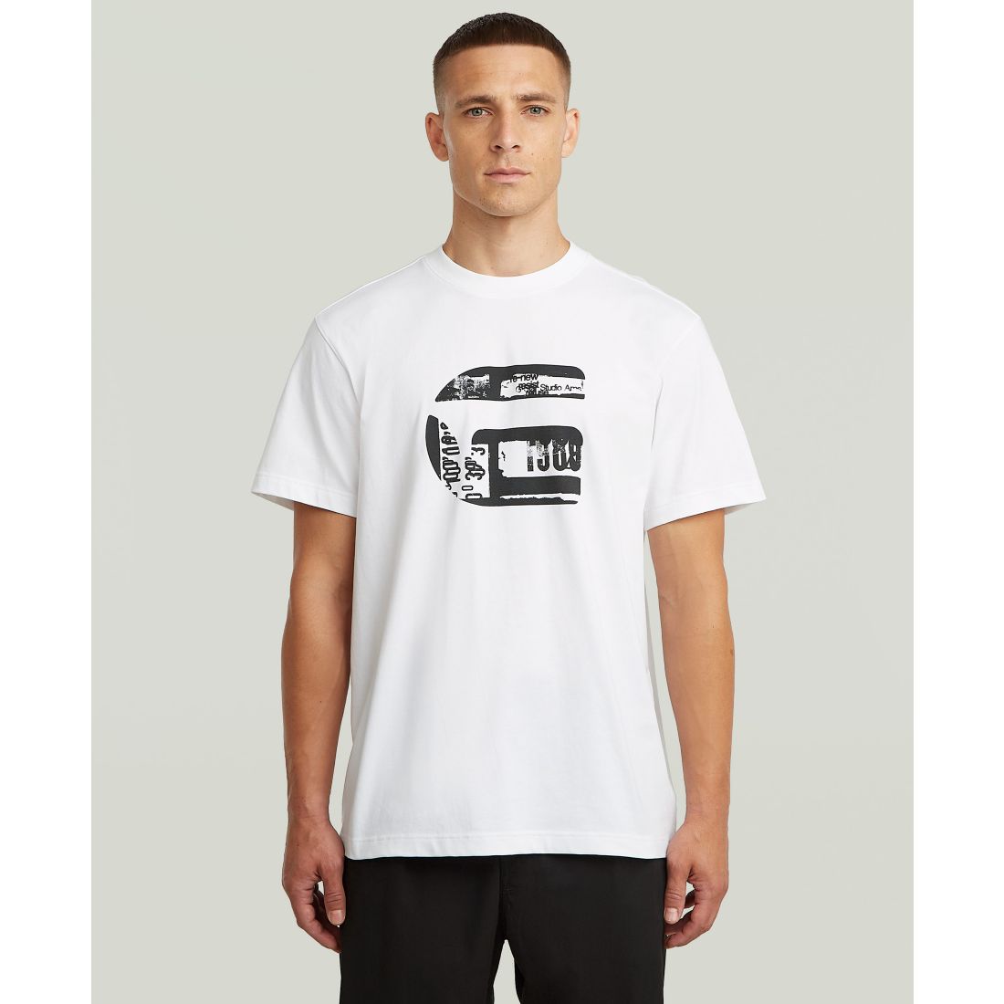 G-Star Raw Men's G Icon Graphic Crewneck T-Shirt