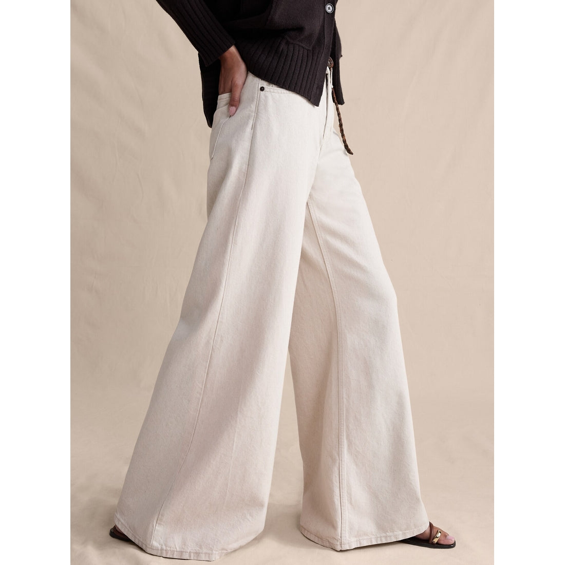 Women's High-Rise Wide-Leg Lightweight Palazzo Jean