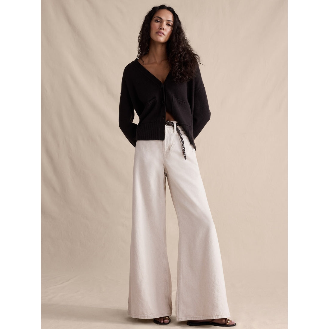 Women's High-Rise Wide-Leg Lightweight Palazzo Jean