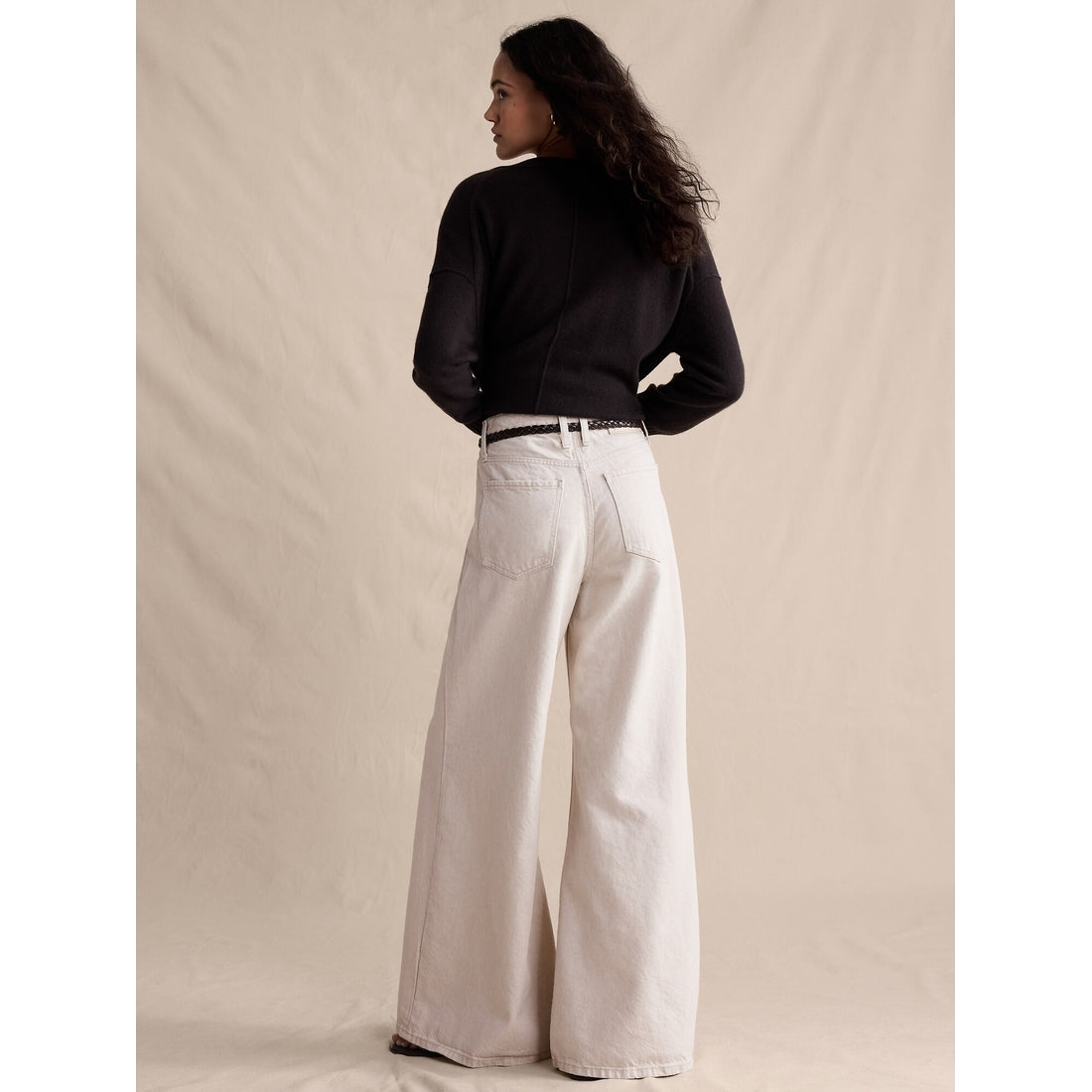 Women's High-Rise Wide-Leg Lightweight Palazzo Jean