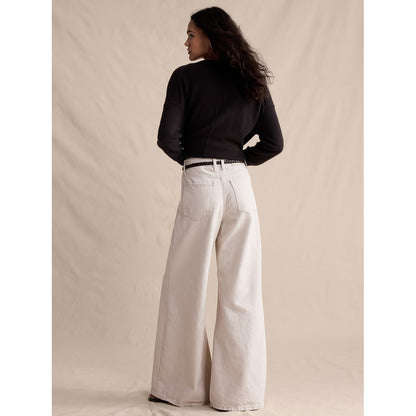 Women's High-Rise Wide-Leg Lightweight Palazzo Jean