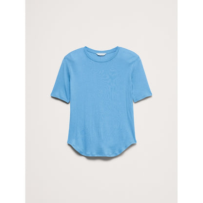 Women's Airy Cotton Elbow-Sleeve T-Shirt