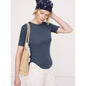 Women's Airy Cotton Elbow-Sleeve T-Shirt