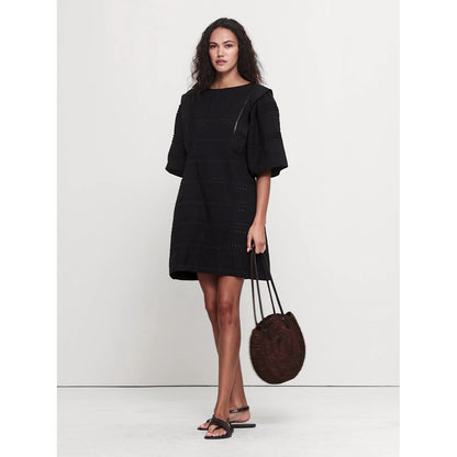Women's Tencel™-Linen Eyelet Mini Dress