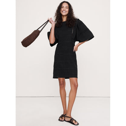 Women's Tencel™-Linen Eyelet Mini Dress