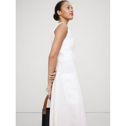 Women's Linen Pocket Maxi Dress