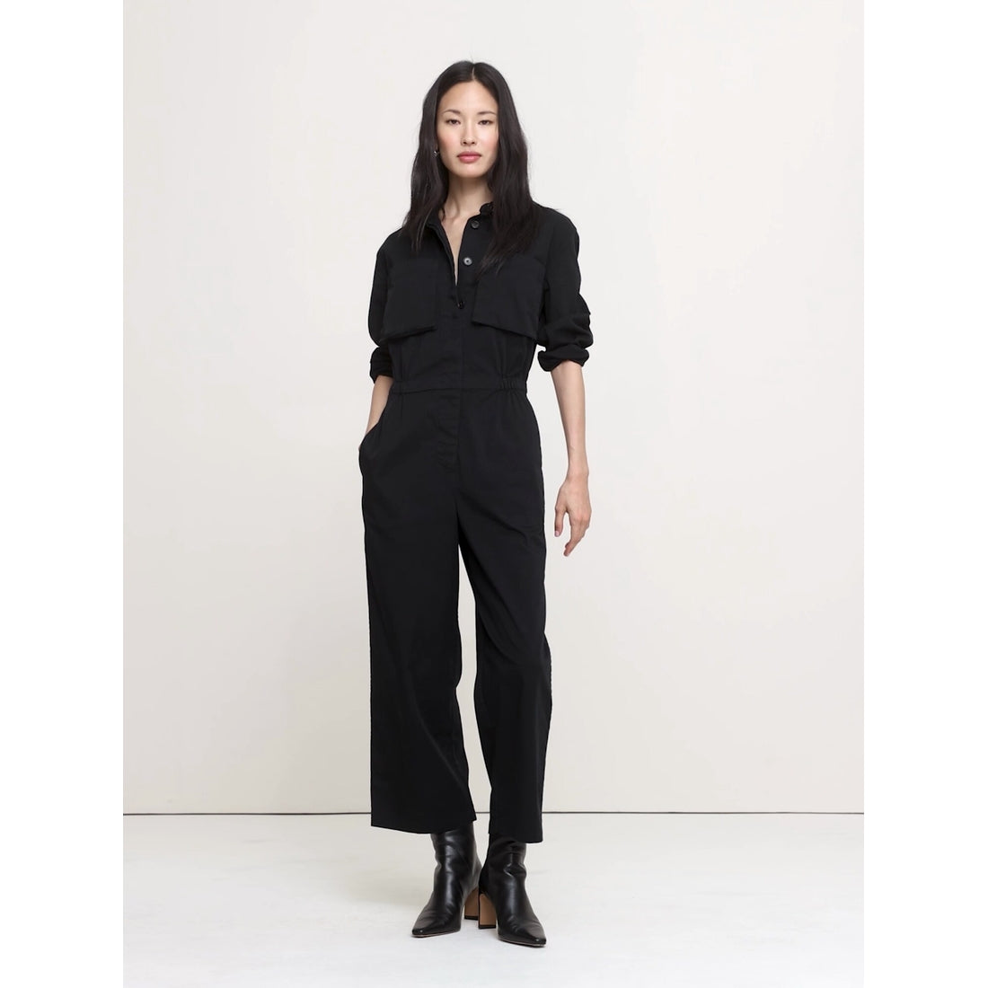 Women's Stretch-Cotton Boilersuit