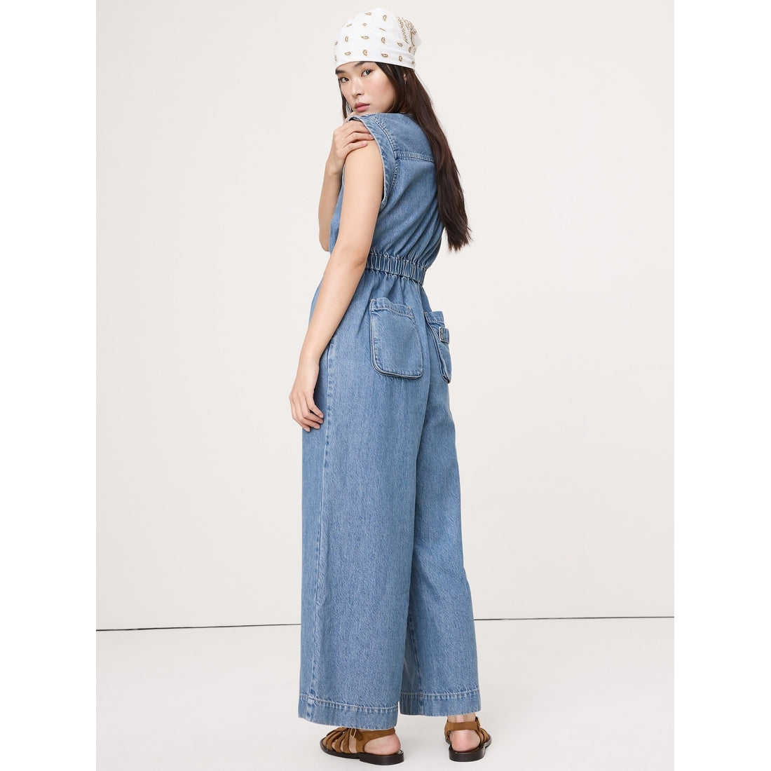 Women's Denim Utility Jumpsuit