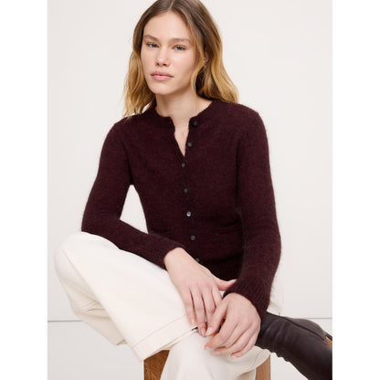 Women's Italian Alpaca-Blend Cardigan