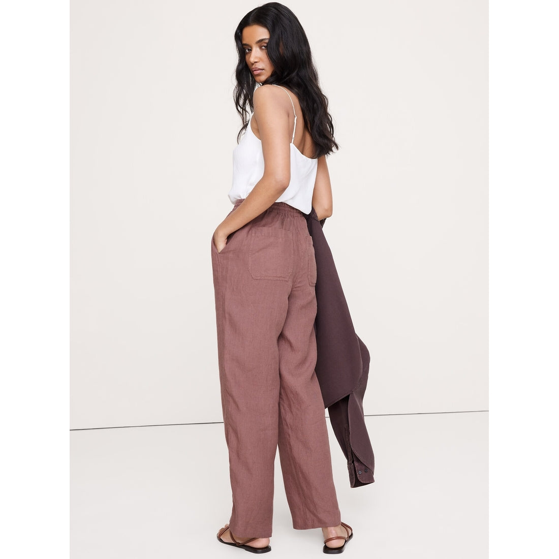 Women's The Getaway Straight-Leg Pull-On Pant In Linen